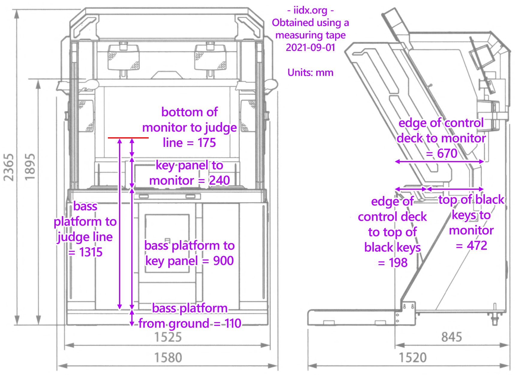 Lightning Model cab dimensions